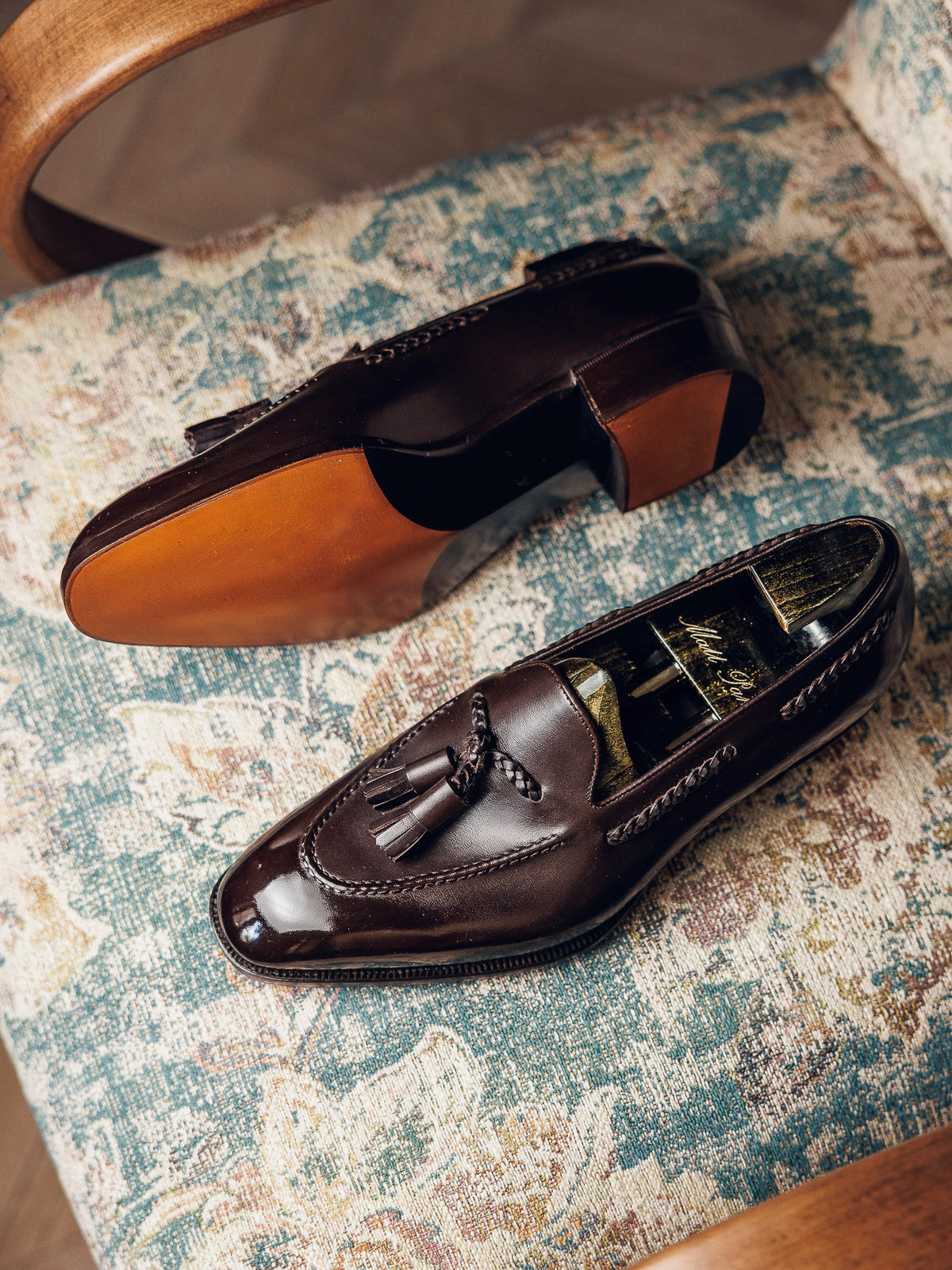 ED101 | BROWN TASSEL LOAFERS