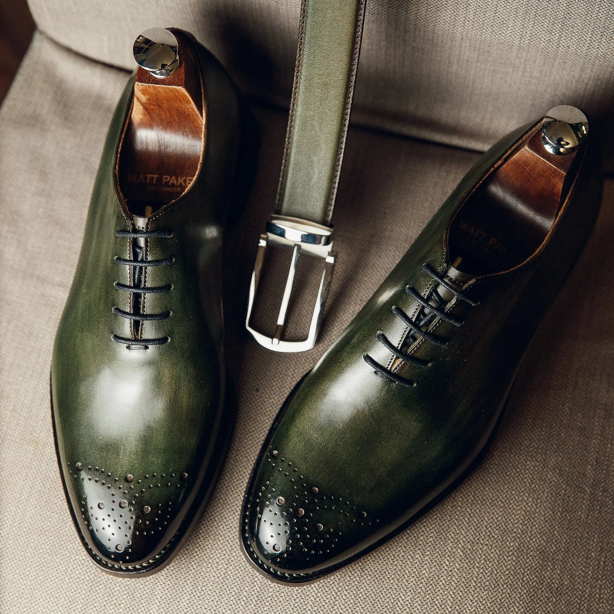 ED169 | GREEN WHOLECUT OXFORDS