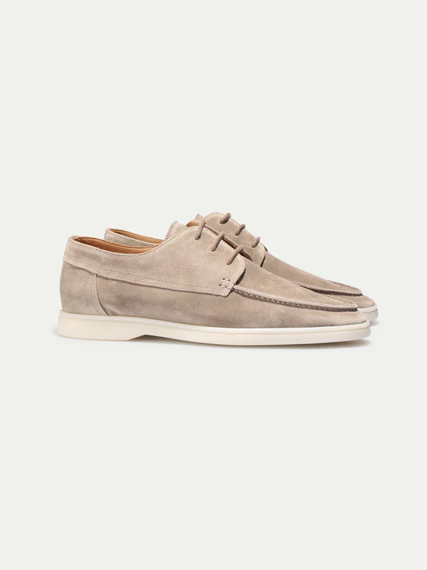 BOAT SHOES | LIGHT GREY SUEDE