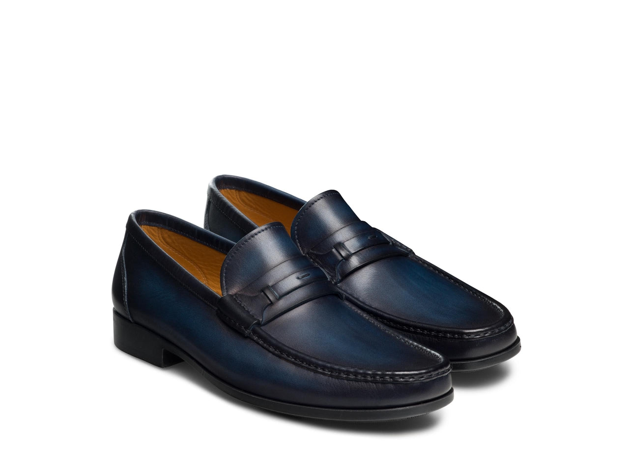 DARWIN | BLUE LEATHER moccasin