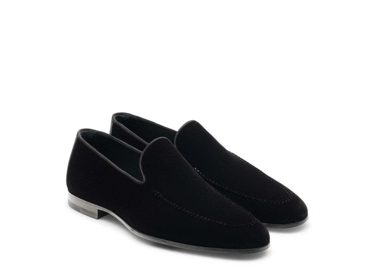 LUXURY BLACK VELVET SLIP ON III