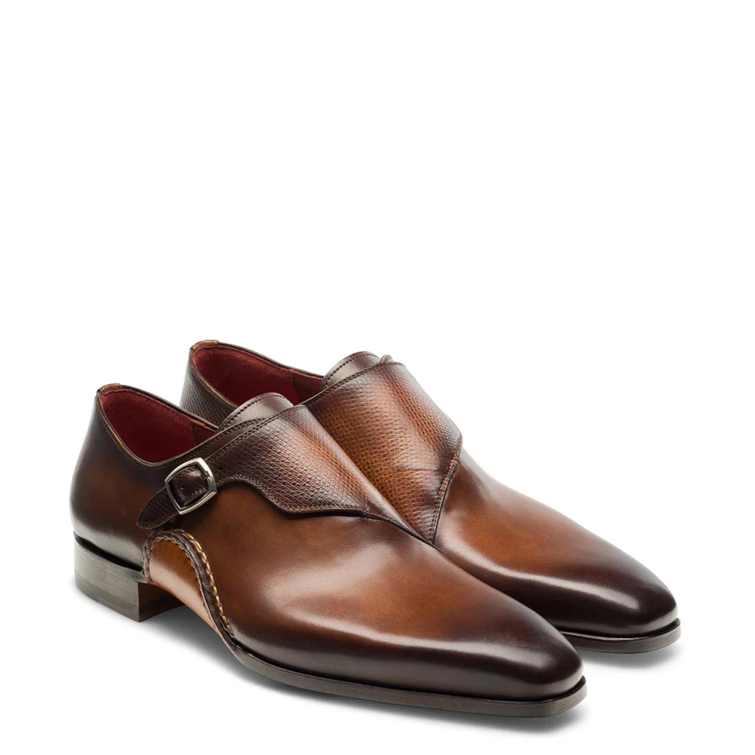 ARTHUR | BROWN CURVED SOLE MONKSTRAP