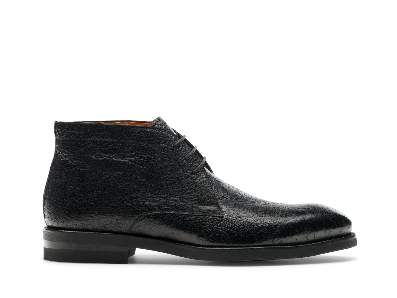 CHUKKA BOOTS | BLACK MILLED LEATHER
