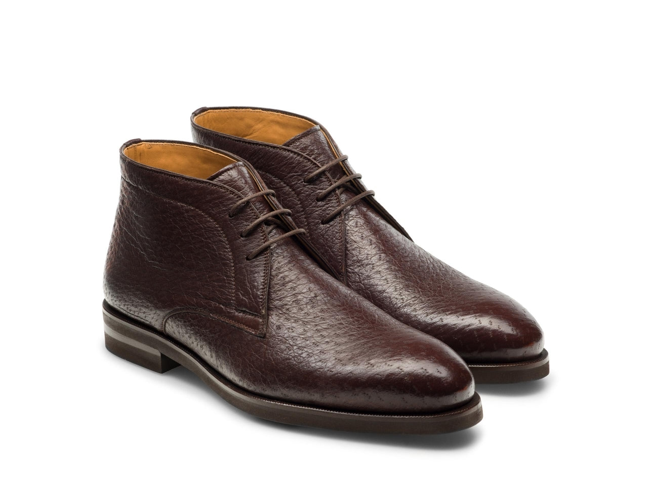CHUKKA BOOTS | BROWN MILLED LEATHER (Copy)