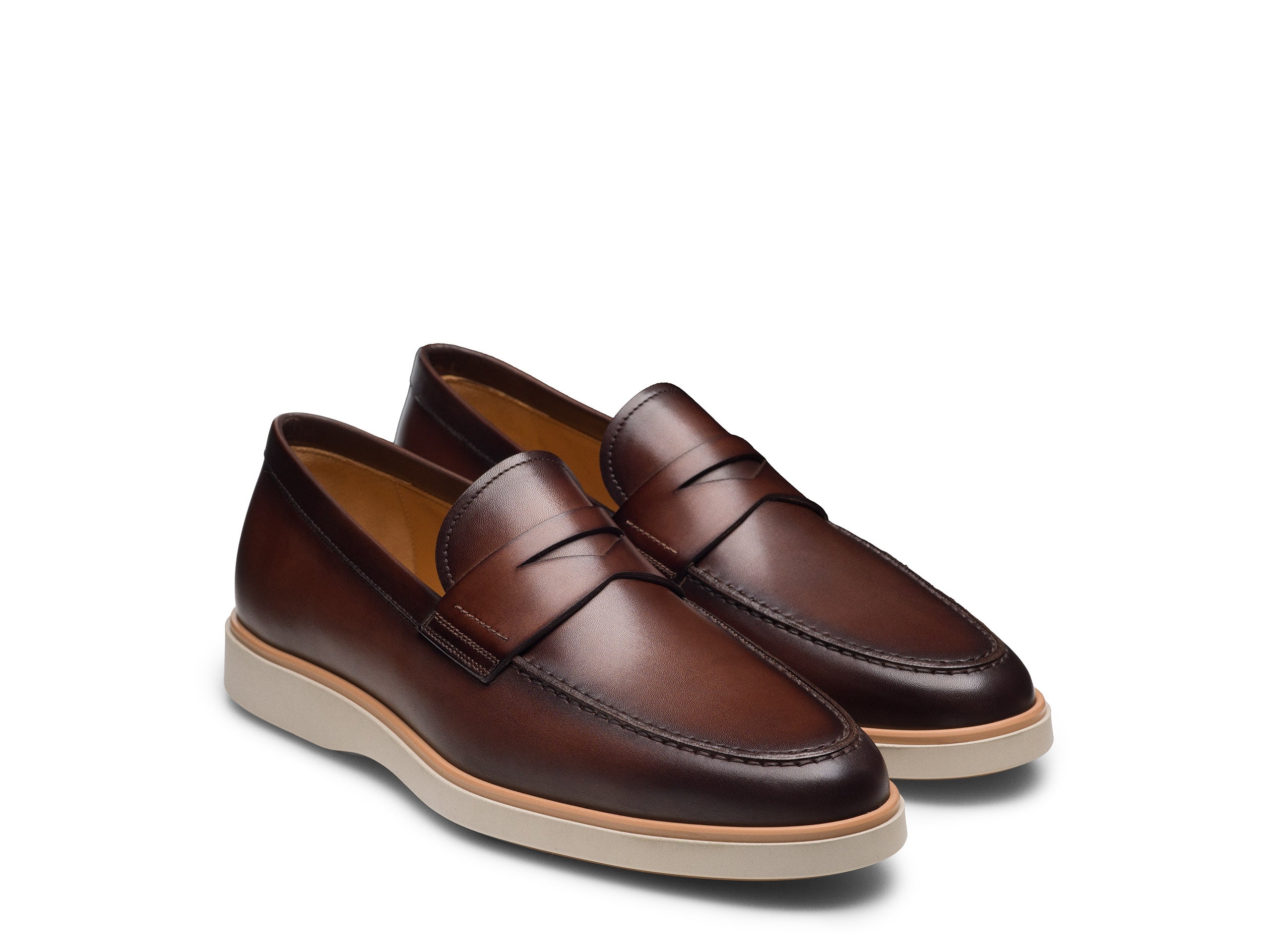 COFFEE BROWN HYBRID PENNY LOAFERS