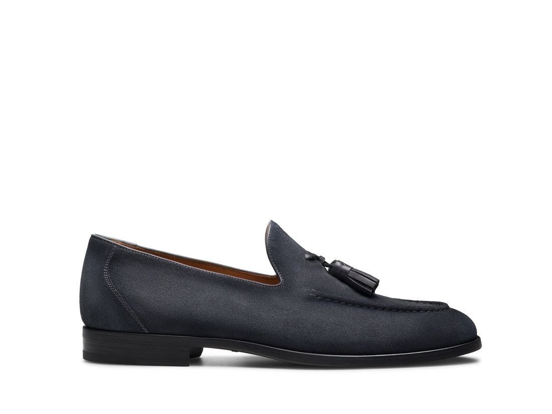 ARISTO BLUE SUEDE tassel loafer