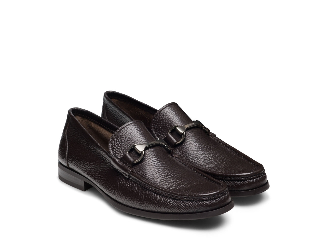 SIENNA | BROWN MILLED LOAFERS