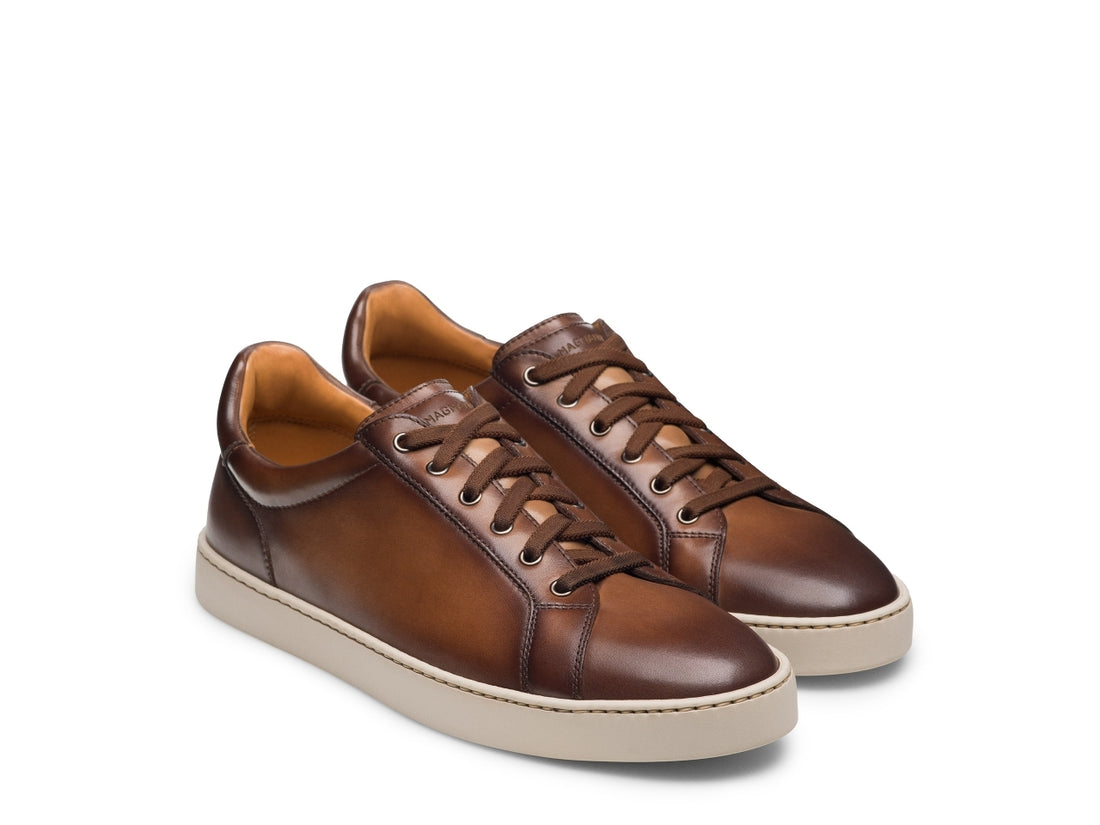 Aero 21 - Brown leather sneakers