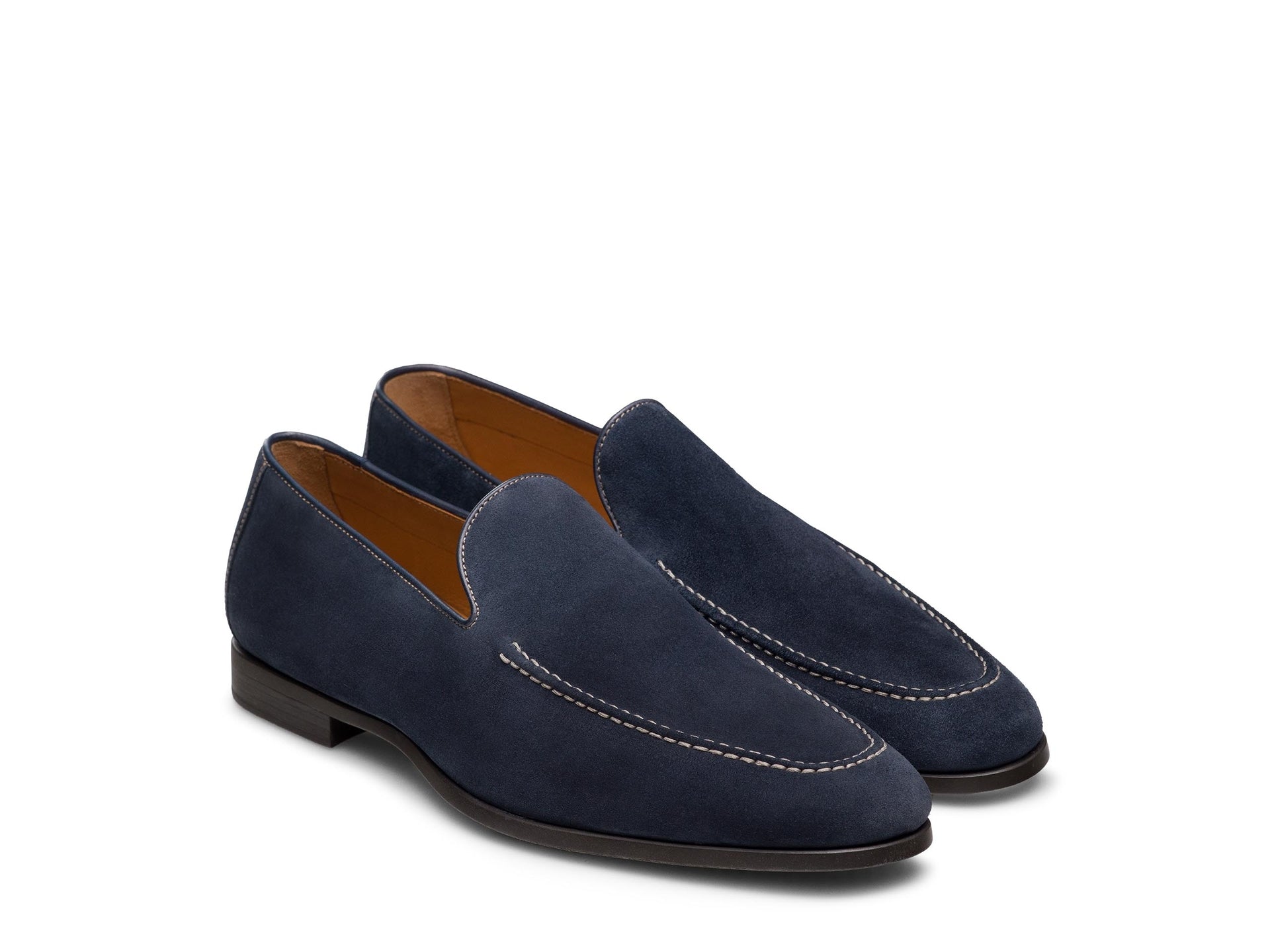 ANTONY | NAVY BLUE SUEDE LOAFERS