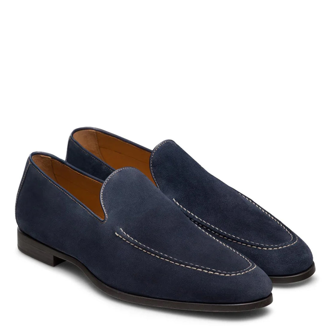 ANTONY | NAVY BLUE SUEDE LOAFERS