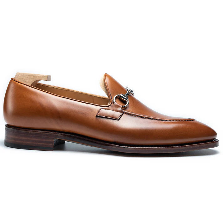 SALVIO | TAN HORSEBIT LOAFERS