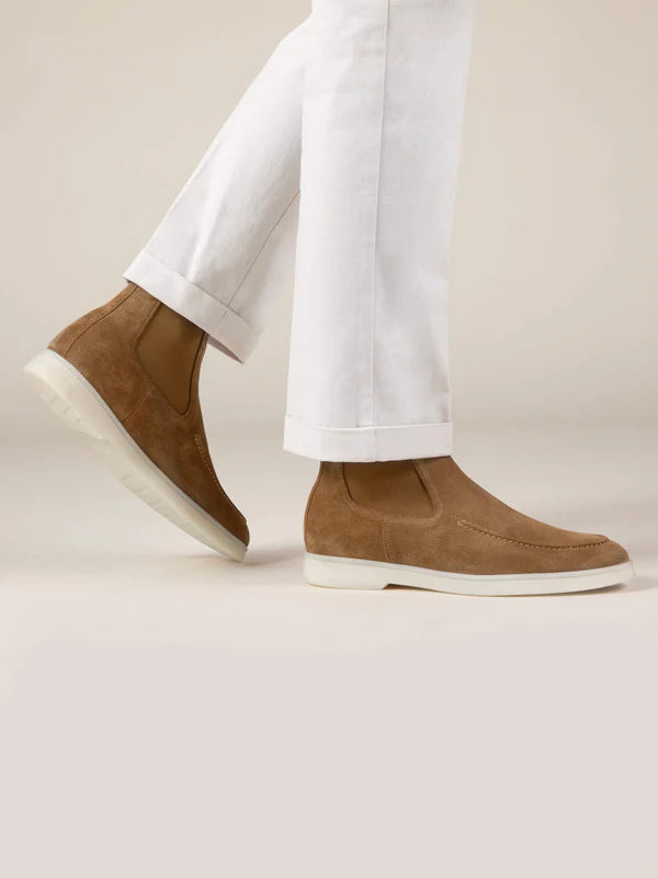 CITY CHELSEA BOOTS | BEIGE SUEDE