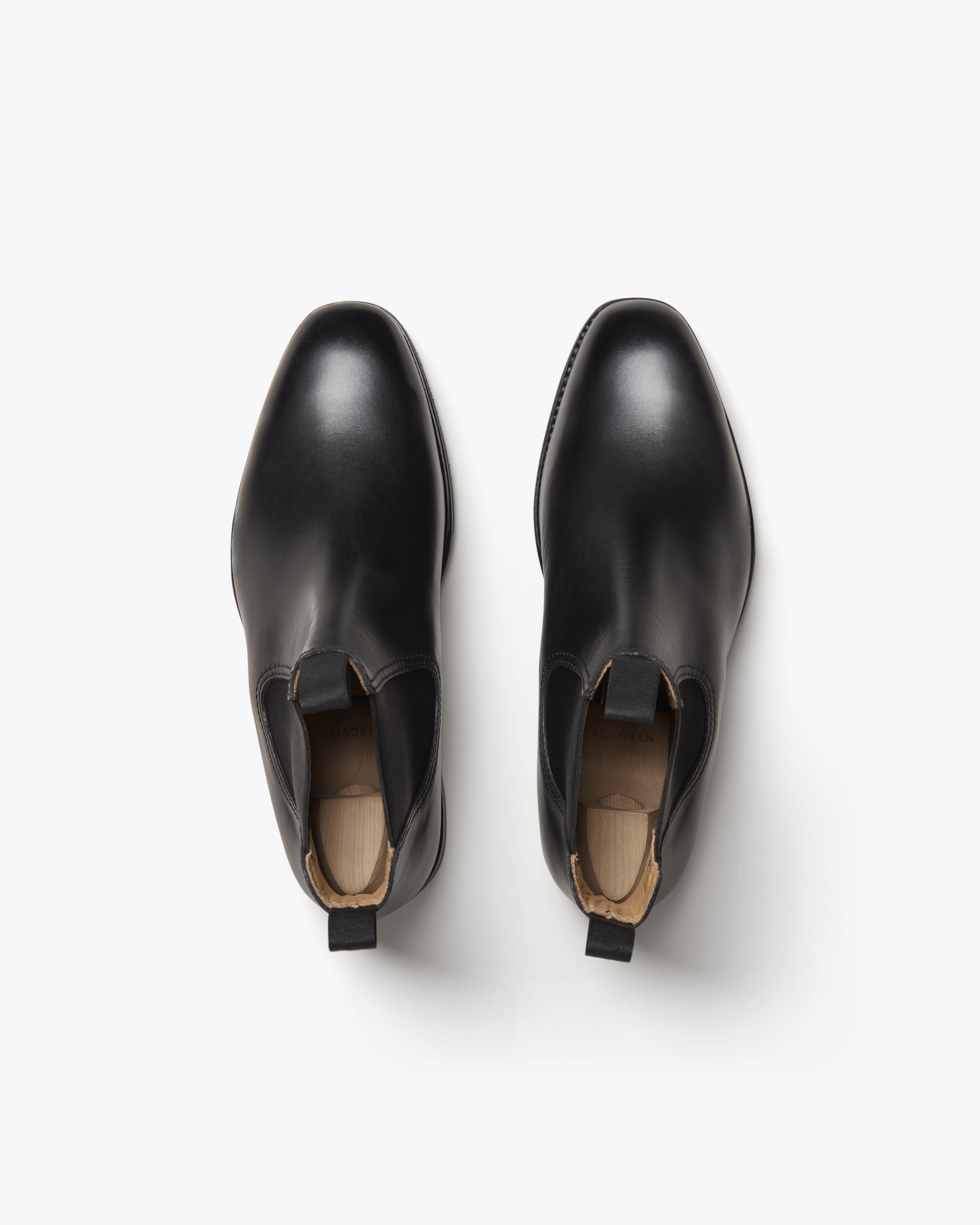 NOLAN | BLACK CALF LEATHER CHELSEA BOOTS
