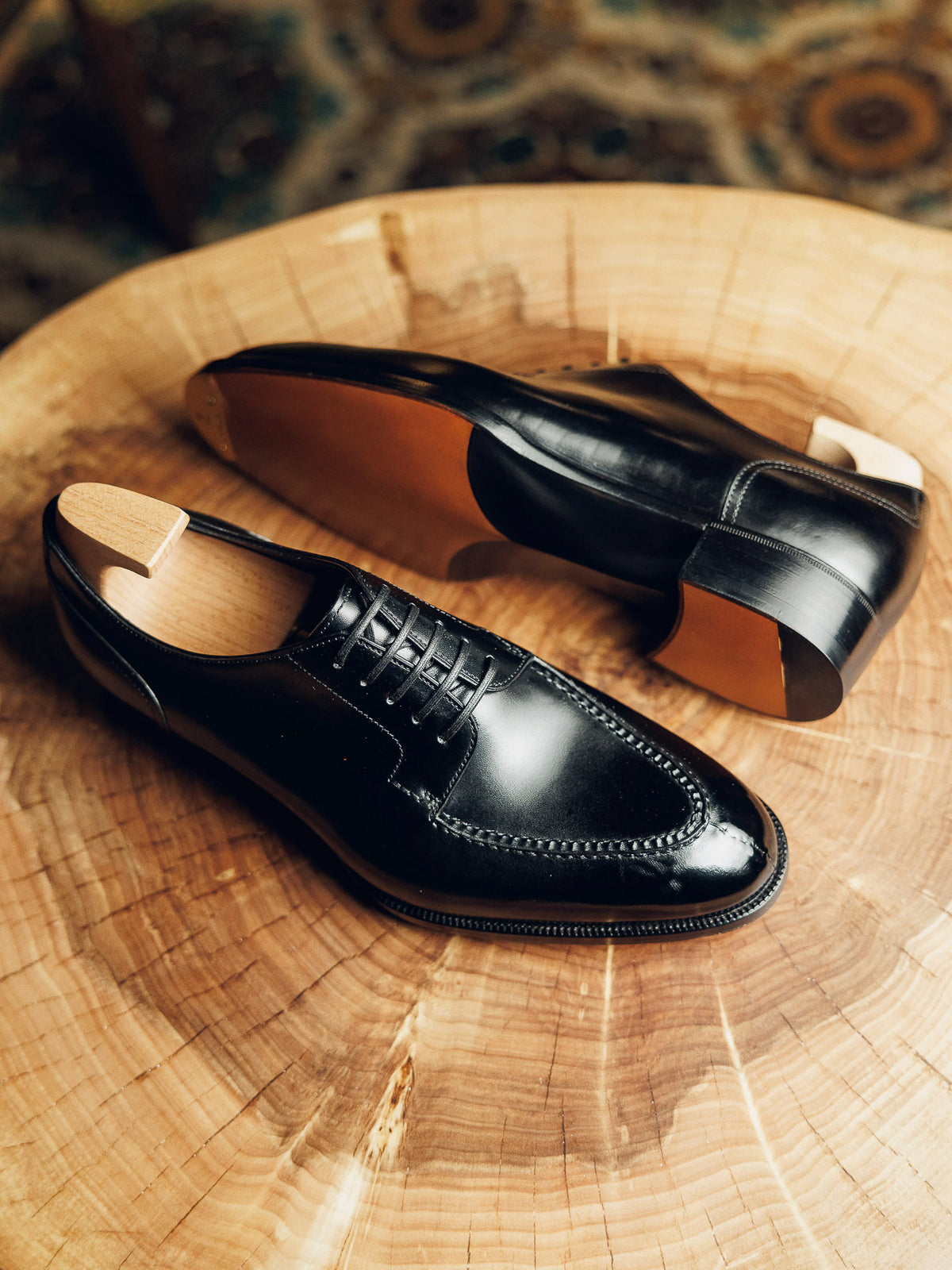 ED113 | BLACK METAL TOE DERBY