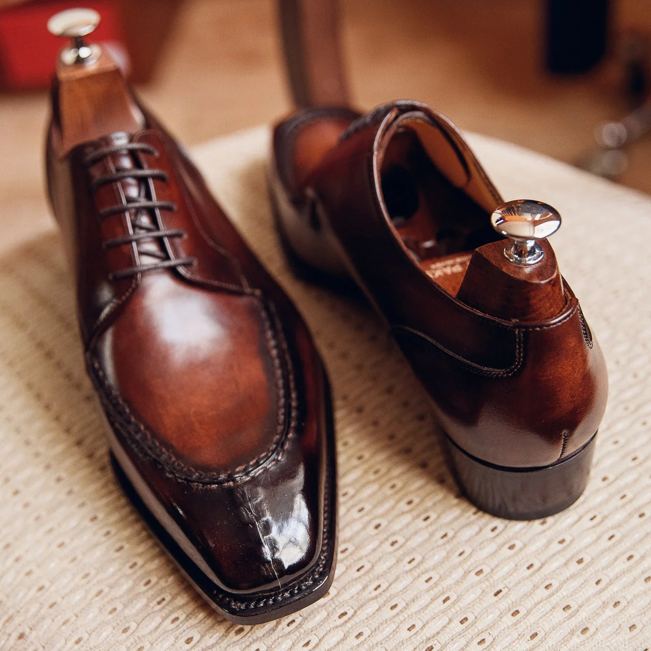 BROWN SPLIT DERBY | PATINA FINISH