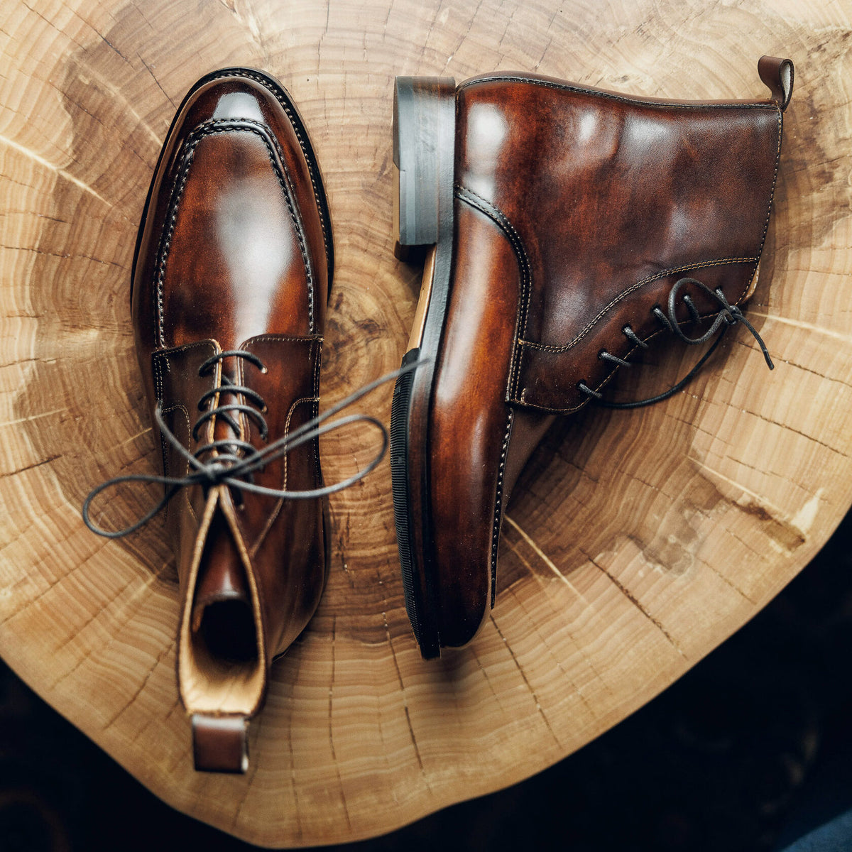 ED194 | COGNAC DERBY SHOES