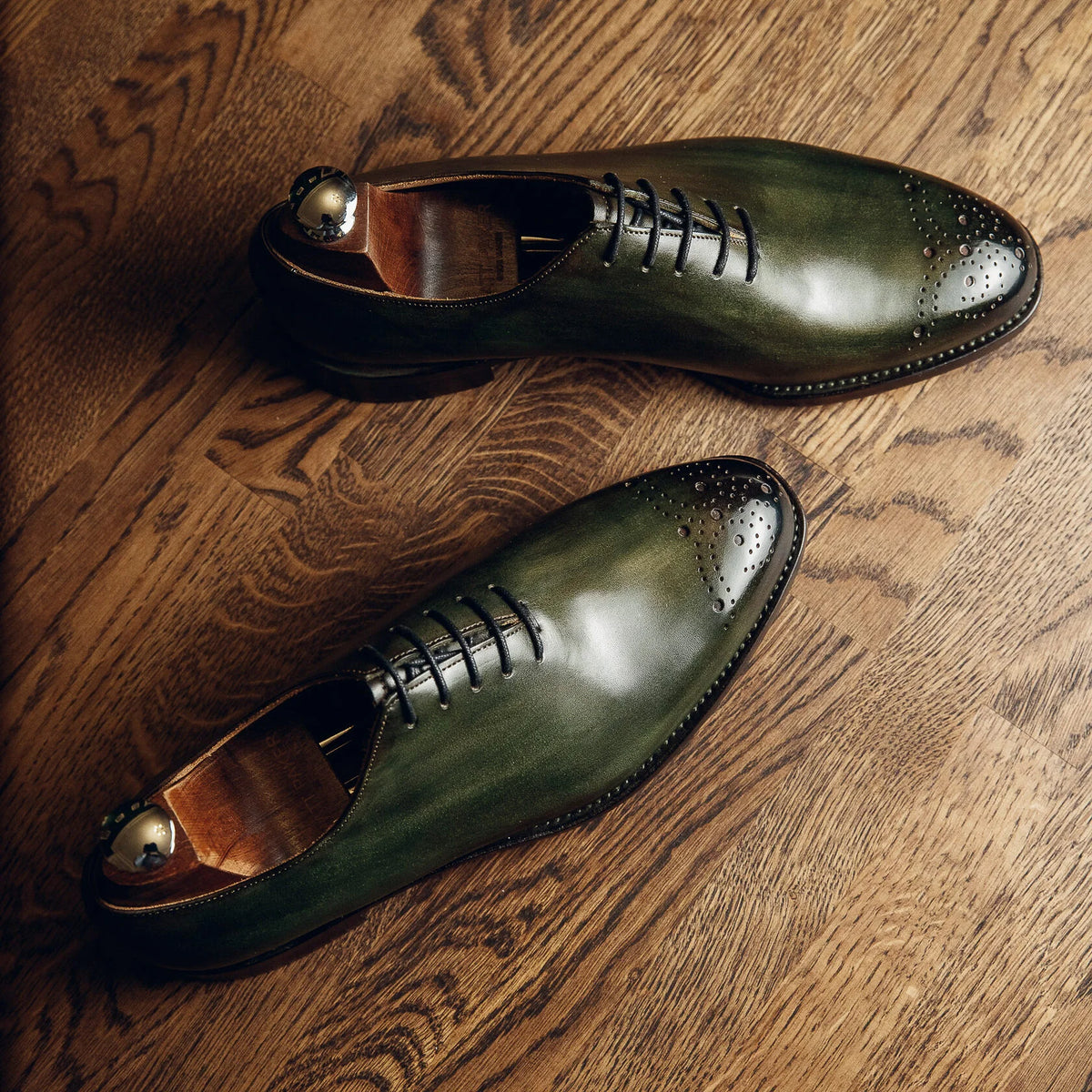 ED169 | GREEN WHOLECUT OXFORDS