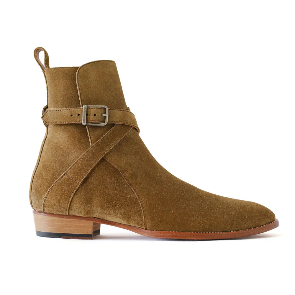 JODHPUR BOOTS | CREAM SUEDE LEATHER