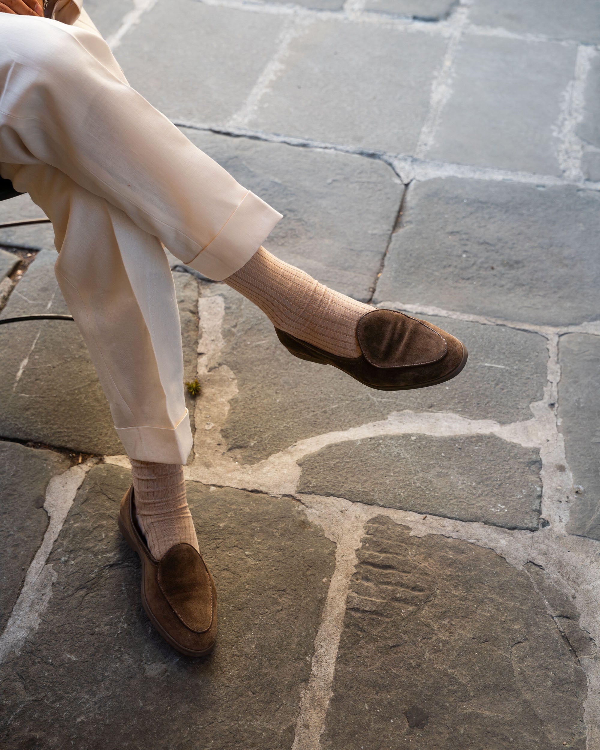 ULTIMO | LIGHT BROWN SUEDE LOAFER