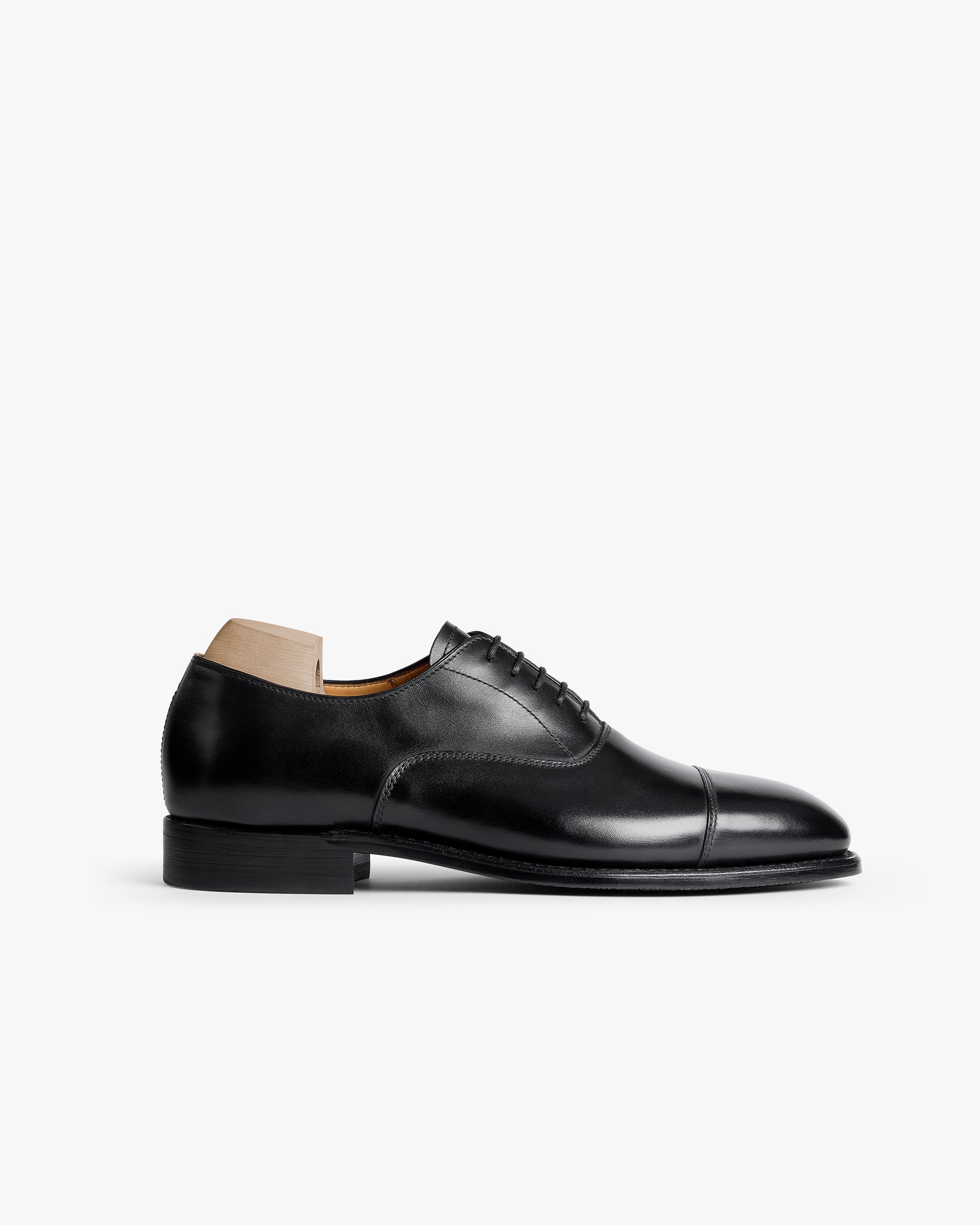 FABIO | BLACK CALF LEATHER LACE UPS