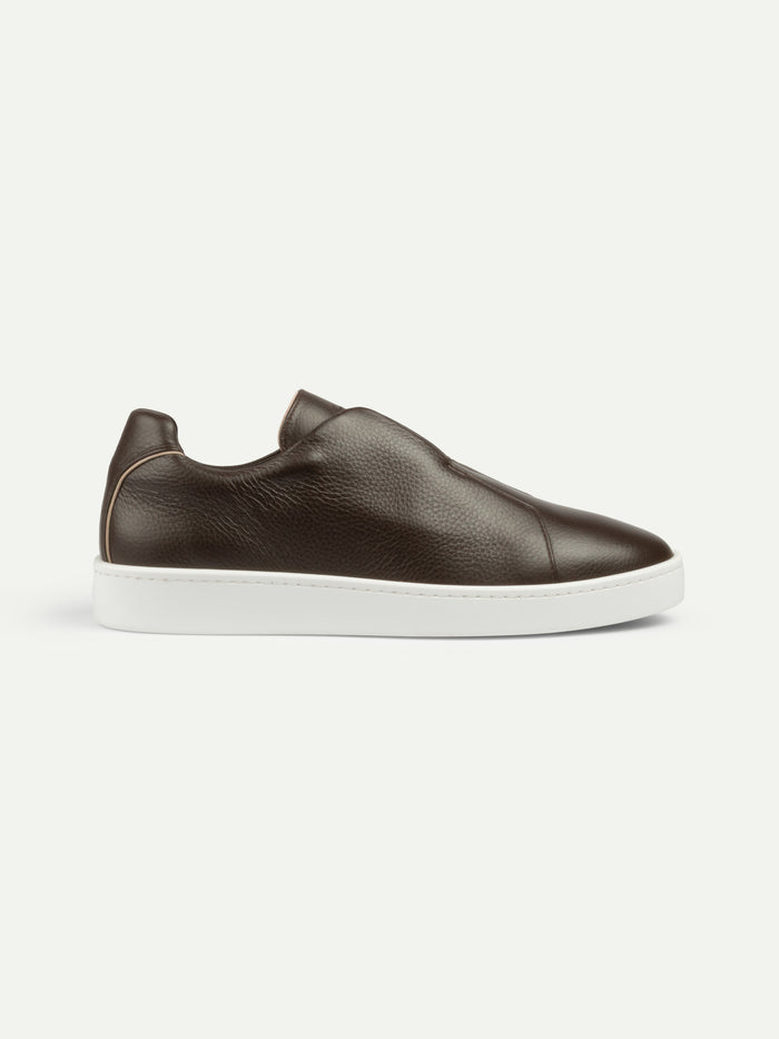 BROWN LEATHER SNEAKER