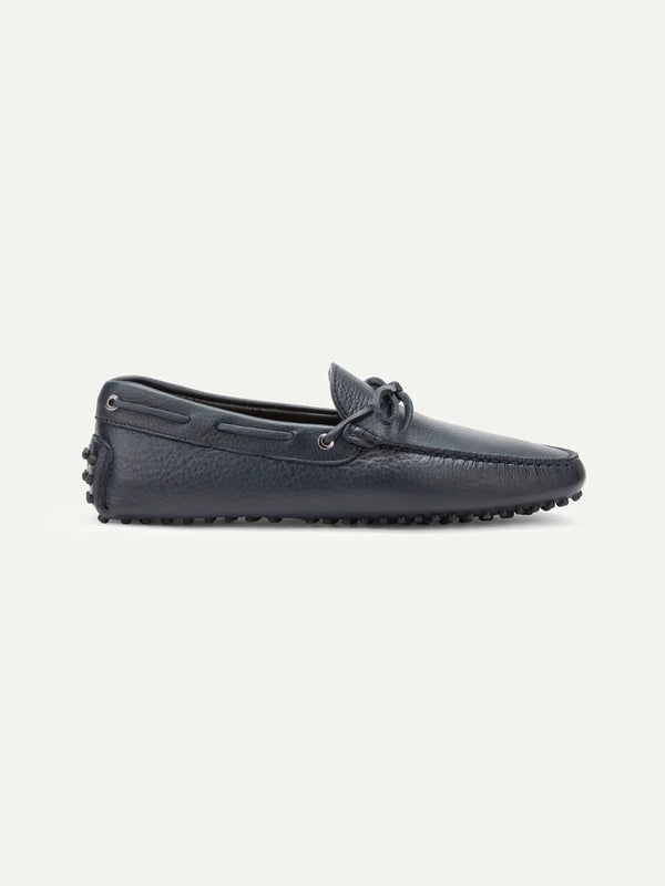 Navy Leather Driving Shoes