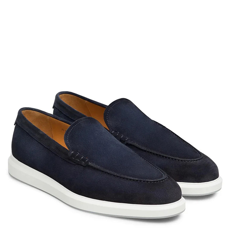 BLUE SUEDE CUP SOLE COMFORTABLE LOAFERS