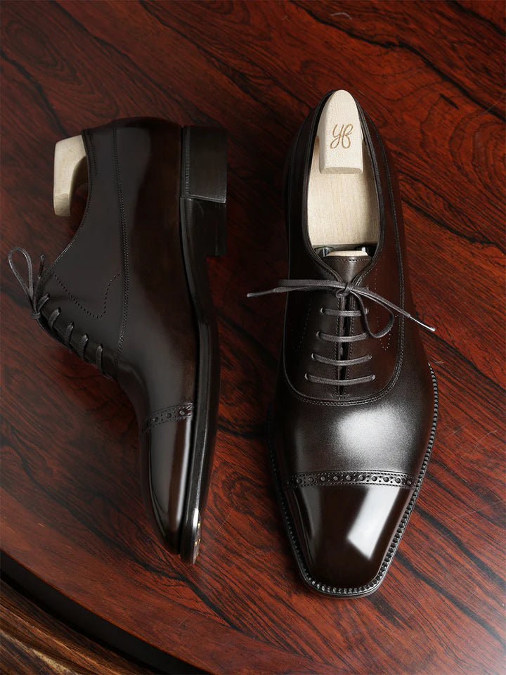 OSCAR | BROWN LACEUPS WITH TOE SHINE