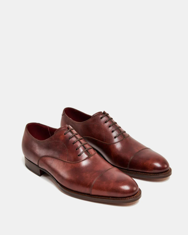COGNAC CAP TOE OXFORDS  | THE OFFICE WEAR COLLECTION