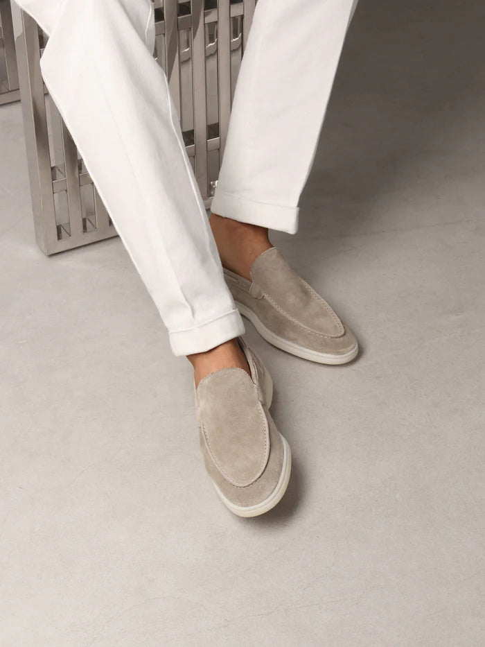 YACHT LOAFERS | LIGHT GREY SUEDE