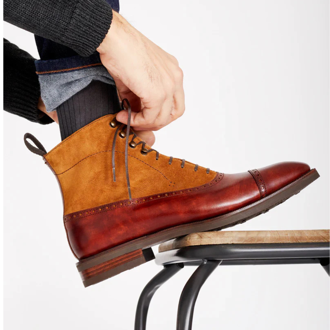 COGNAC SUEDE BOOTS | THE OFFICE WEAR COLLECTION