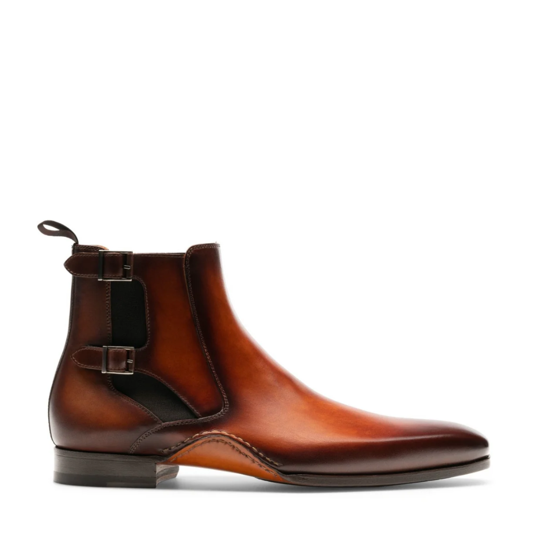 CHRISTOPHER | TAN MONKSTRAP BOOTS