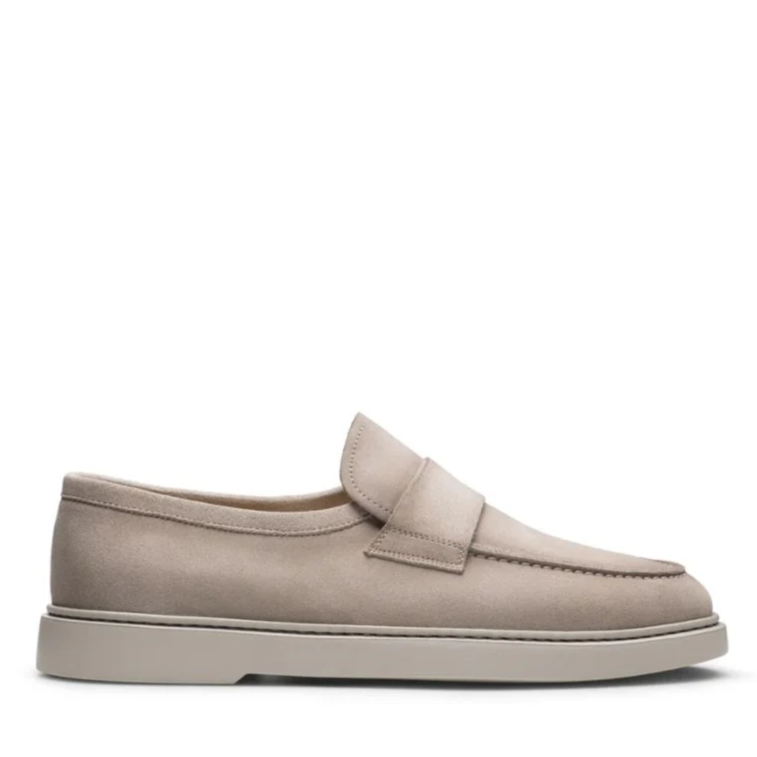 BREEZE | WHITE SUEDE COMFORTABLE LOAFER