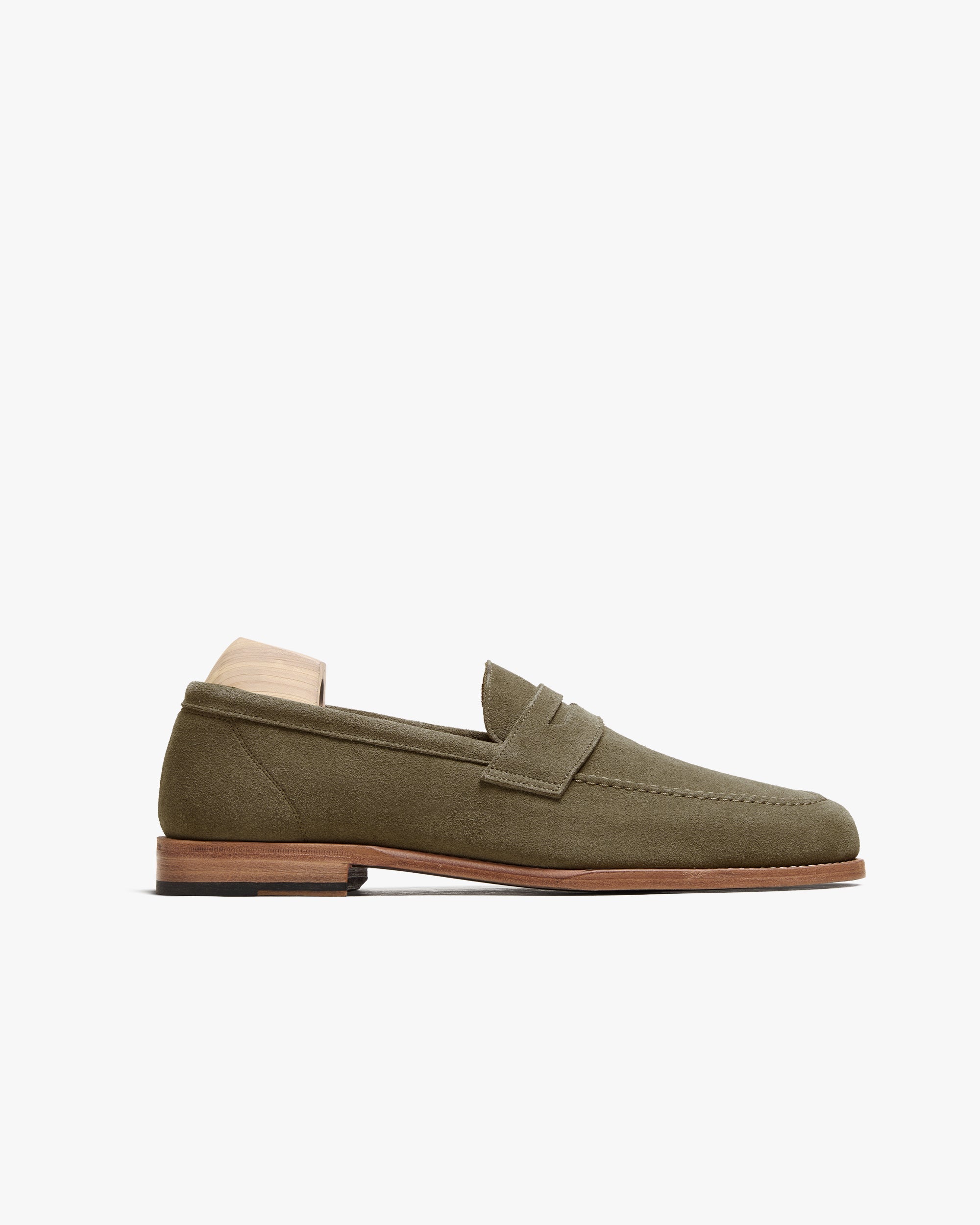CROWN | GREEN SUEDE LOAFER