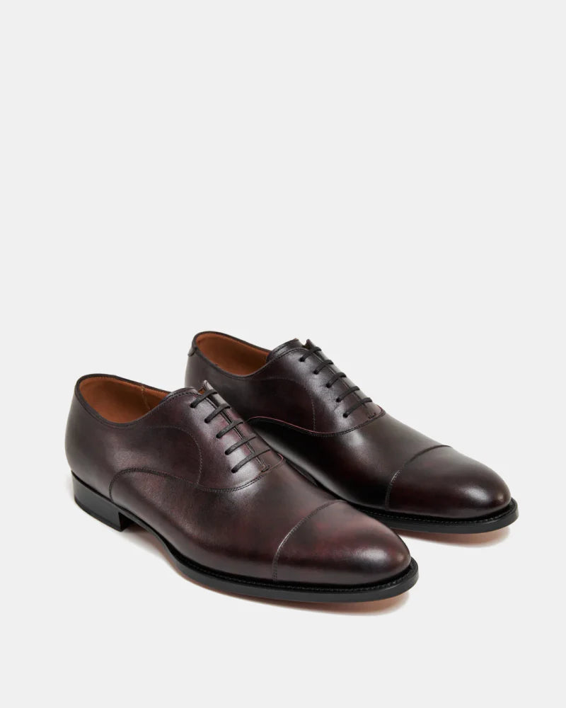 COFFEE BROWN CAP TOE OXFORDS  | THE OFFICE WEAR COLLECTION