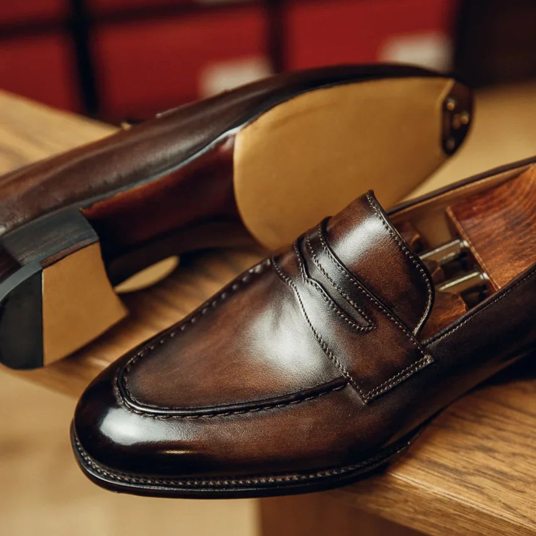 PENNY LOAFERS | PATINA FINISH