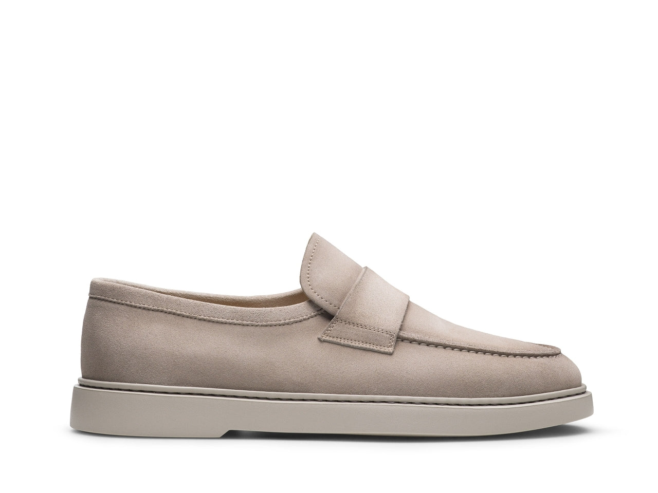 BREEZE | WHITE SUEDE COMFORTABLE LOAFER
