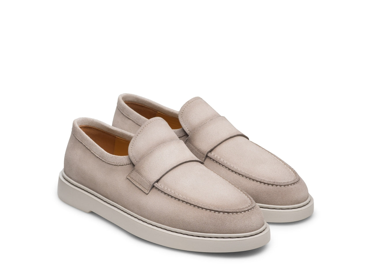 BREEZE | WHITE SUEDE COMFORTABLE LOAFER
