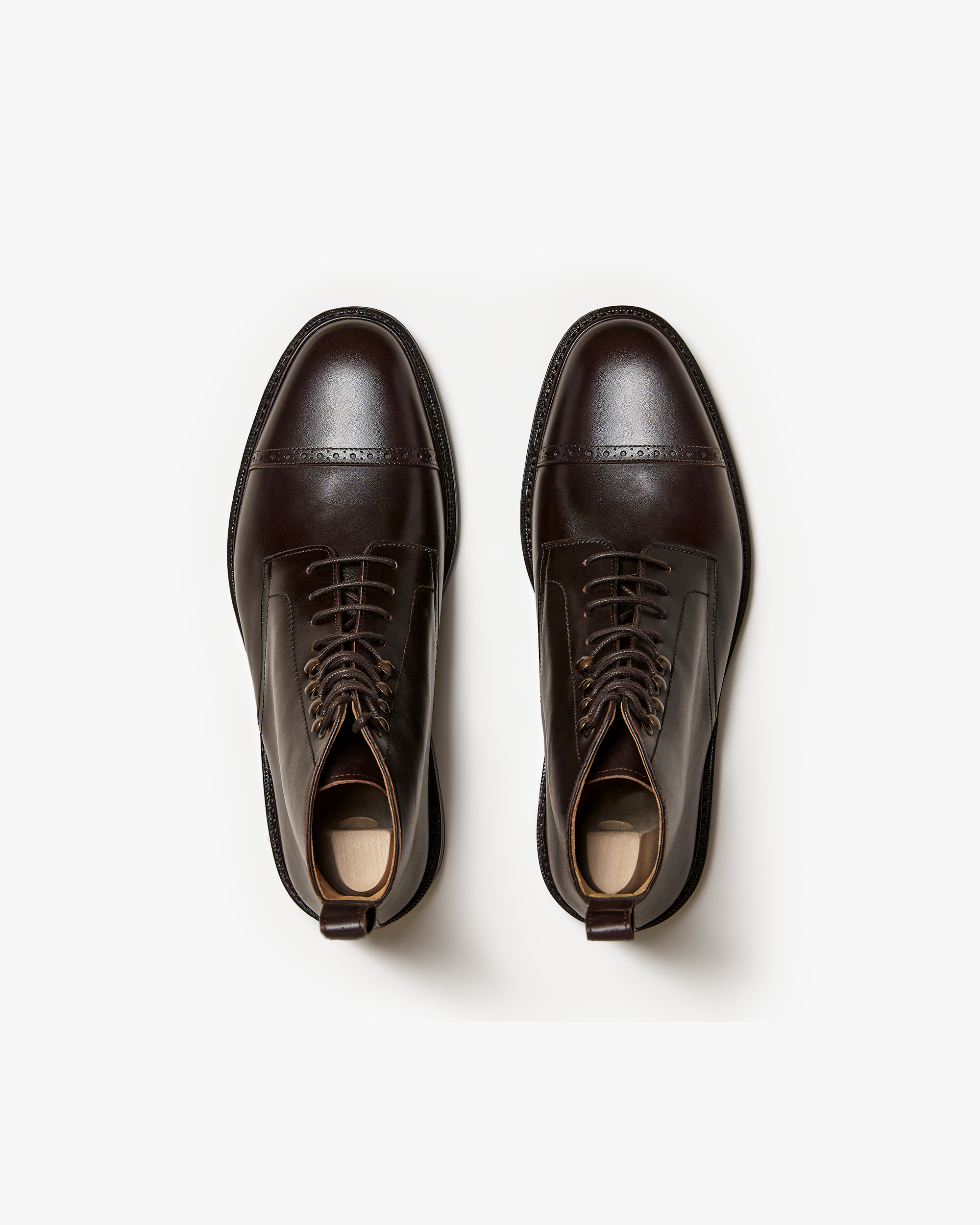 NICO | DARK BROWN CALF LACES BOOTS
