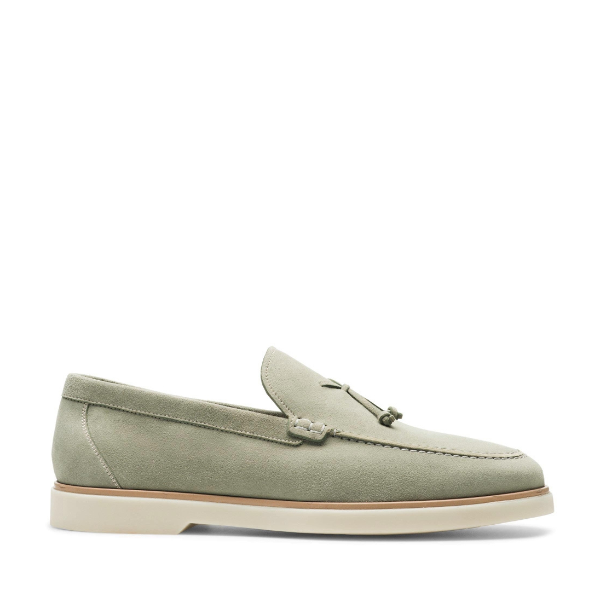 VANICE | LIGHT GREEN TASSEL LOAFERS
