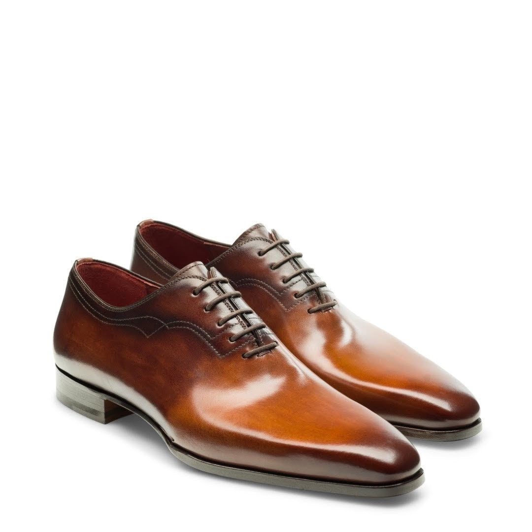 CREED | BROWN HAND-PAINTED LACE UPS