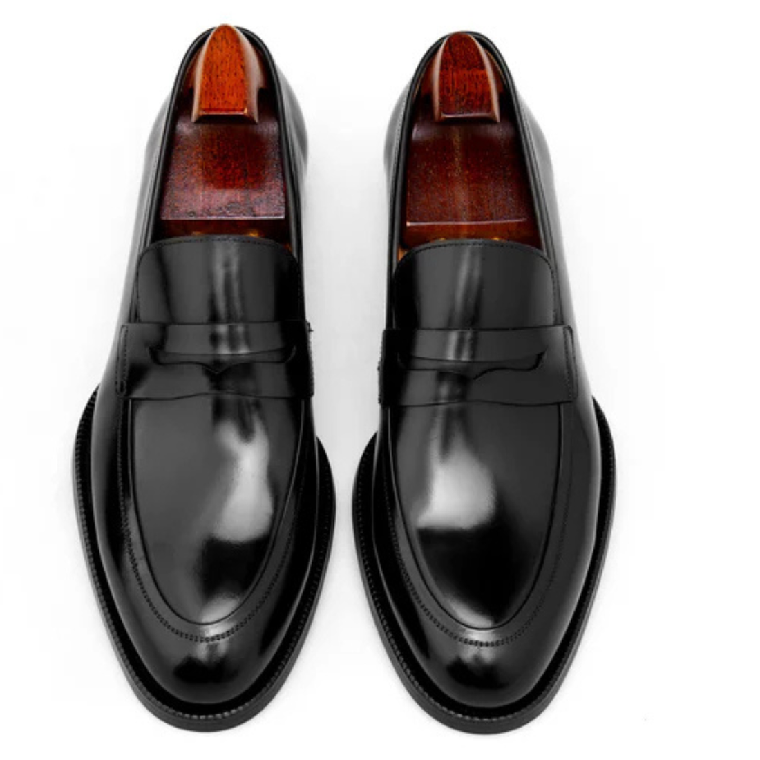 BLACK PENNY LOAFERS