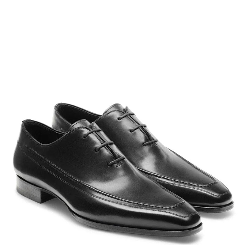 ALBERT | BLACK CURVED SOLE LACE UPS