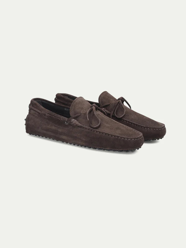 Mocha Brown Suede Driving Shoes