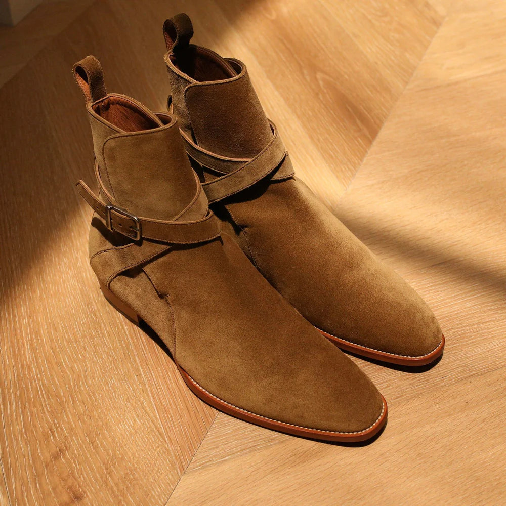 JODHPUR BOOTS | CREAM SUEDE LEATHER