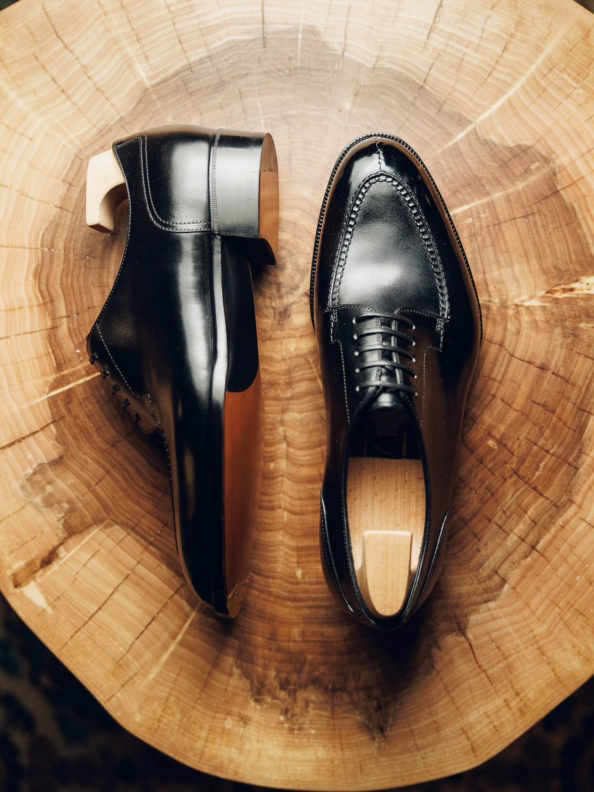 ED113 | BLACK METAL TOE DERBY
