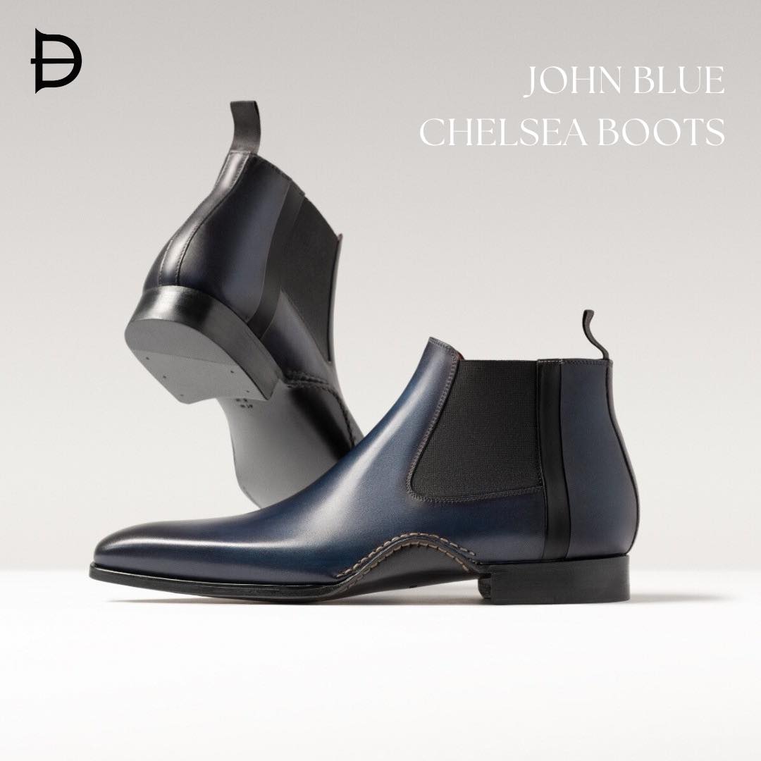 JOHN | BLUE CHELSEA BOOTS