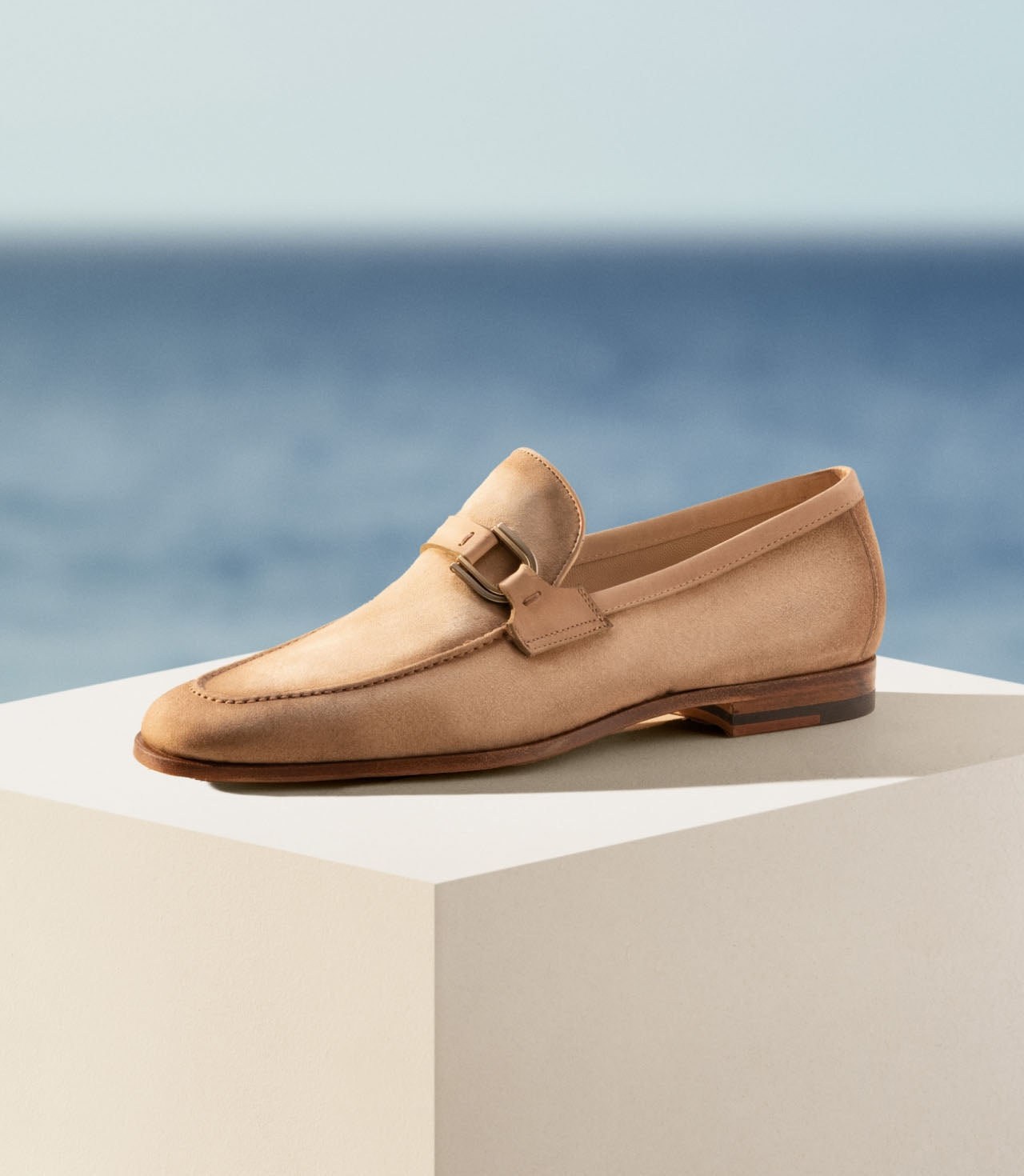 SILVA | CREAM SUEDE LOAFERS