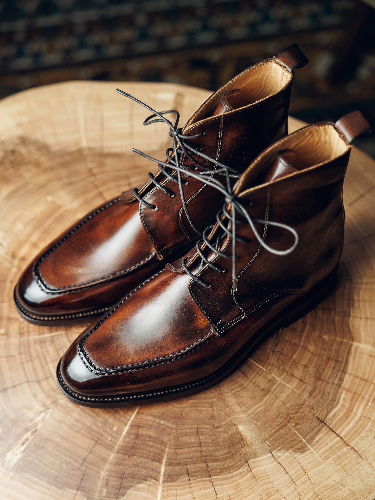 ED194 | COGNAC DERBY SHOES