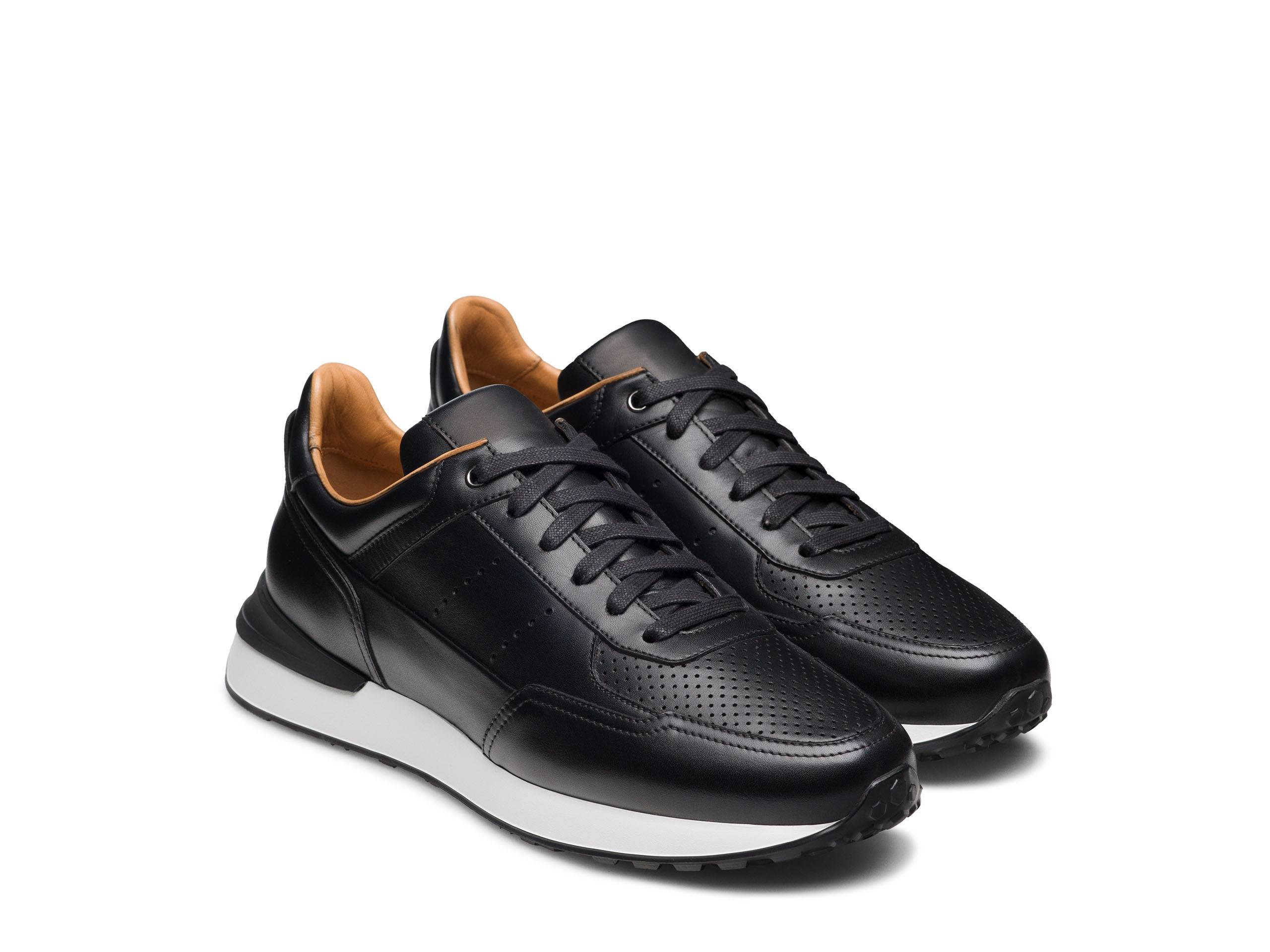 Brian - DARK BLACK SUEDE LEATHER SNEAKERS